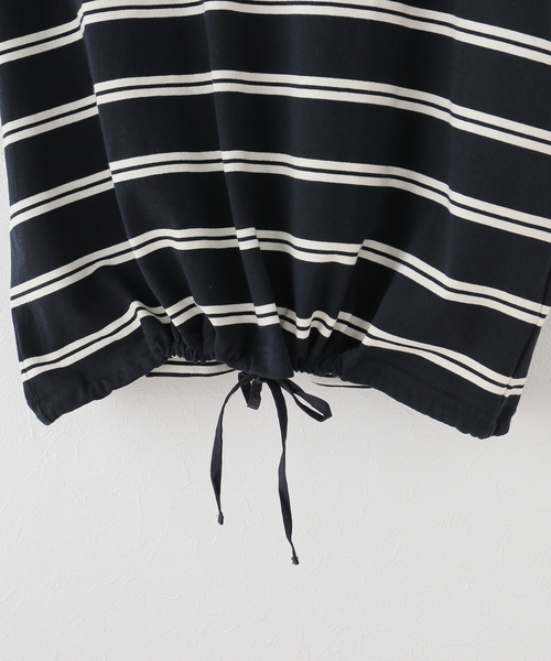 JOURNAL STANDARD relume（ジャーナルスタンダード　レリューム）の「《追加3》フレンチスリーブボーダーTシャツ（Tシャツ/カットソー・レディース・ネイビー/ナチュラル・FREE）」の22枚目の写真