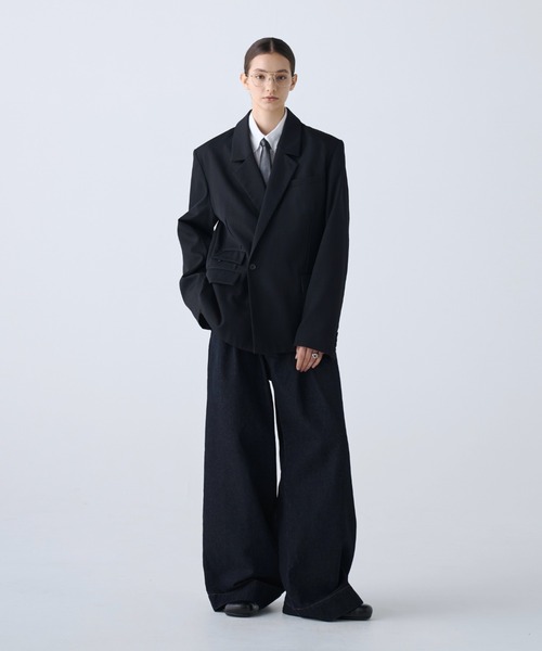soerte(ソエルテ)の「2way Tab Collar Dress Shirt / 2wayタブカラードレスシャツ(シャツ/ブラウス・メンズ・パープル/サックスブルー/ホワイト・3/2/1)」の16枚目の写真