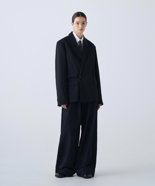 soerte(ソエルテ)の「2way Tab Collar Dress Shirt / 2wayタブカラードレスシャツ(シャツ/ブラウス・メンズ・パープル/サックスブルー/ホワイト・3/2/1)」の17枚目の写真