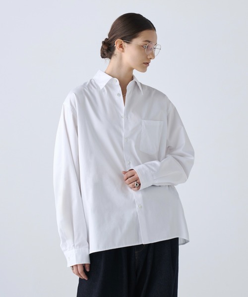 soerte(ソエルテ)の「2way Tab Collar Dress Shirt / 2wayタブカラードレスシャツ(シャツ/ブラウス・メンズ・パープル/サックスブルー/ホワイト・3/2/1)」の19枚目の写真
