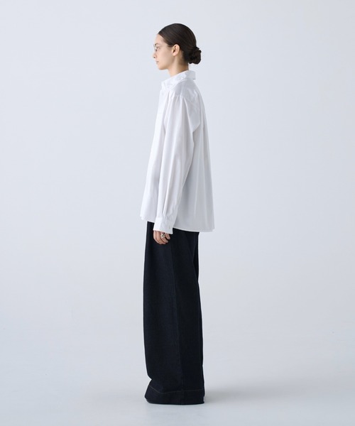 soerte(ソエルテ)の「2way Tab Collar Dress Shirt / 2wayタブカラードレスシャツ(シャツ/ブラウス・メンズ・パープル/サックスブルー/ホワイト・3/2/1)」の6枚目の写真