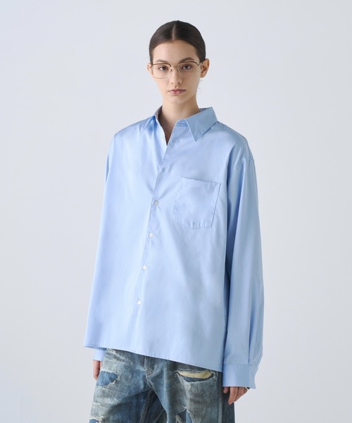 soerte(ソエルテ)の「2way Tab Collar Dress Shirt / 2wayタブカラードレスシャツ(シャツ/ブラウス・メンズ・パープル/サックスブルー/ホワイト・3/2/1)」の21枚目の写真