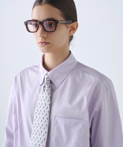 soerte(ソエルテ)の「2way Tab Collar Dress Shirt / 2wayタブカラードレスシャツ(シャツ/ブラウス・メンズ・パープル/サックスブルー/ホワイト・3/2/1)」の14枚目の写真