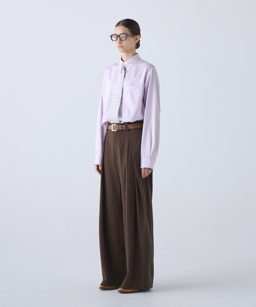 soerte(ソエルテ)の「2way Tab Collar Dress Shirt / 2wayタブカラードレスシャツ(シャツ/ブラウス・メンズ・パープル/サックスブルー/ホワイト・3/2/1)」の11枚目の写真
