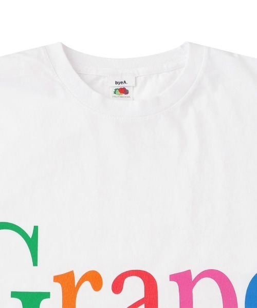 GARDEN TOKYO(ガーデントウキョウ)の「bye A/バイエーNOT APPLE TEE GRAPE(Tシャツ/カットソー・メンズ・ブラック/ホワイト・XL/L)」の8枚目の写真