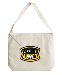 Ol' Basics(オール・ベーシックス) ショルダーバッグ キャンバス シェイクハンドイラスト ロゴ プリント 鞄 BAG アメカジ メンズ レディース ユニセックス