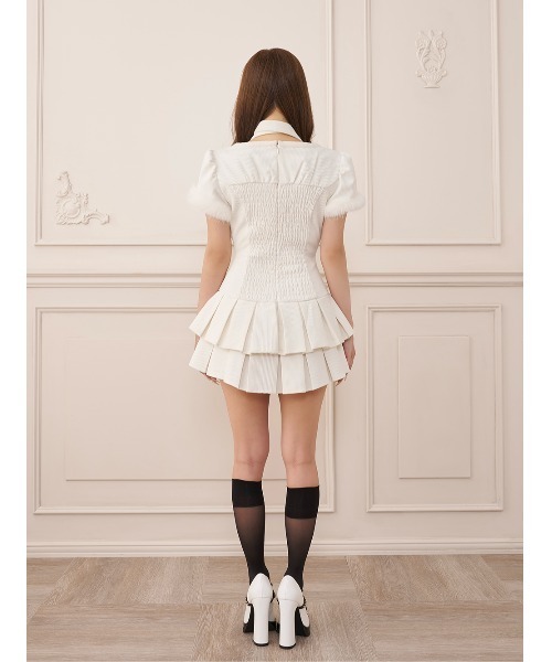 Darich(ダーリッチ)の「ファーコンビダブルボタンコーディロイミニワンピース(ワンピース・レディース・グレー/ベージュ/ブラック/アイボリー・FREE)」の11枚目の写真