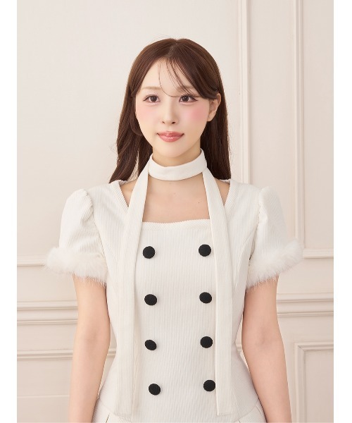 Darich(ダーリッチ)の「ファーコンビダブルボタンコーディロイミニワンピース(ワンピース・レディース・グレー/ベージュ/ブラック/アイボリー・FREE)」の17枚目の写真