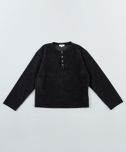 SOCCE(ソーシー)の「カットコーデュロイヘンリーネック長袖カットソー(Tシャツ/カットソー・メンズ・ブラック/ワイン/チャコール/ライトグレー/ダークブラウン・XL/S/L/M)」の10枚目の写真