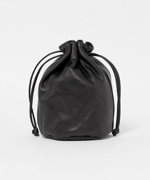UNFINISHED LEATHER/アンフィニッシュドレザー 巾着バッグ