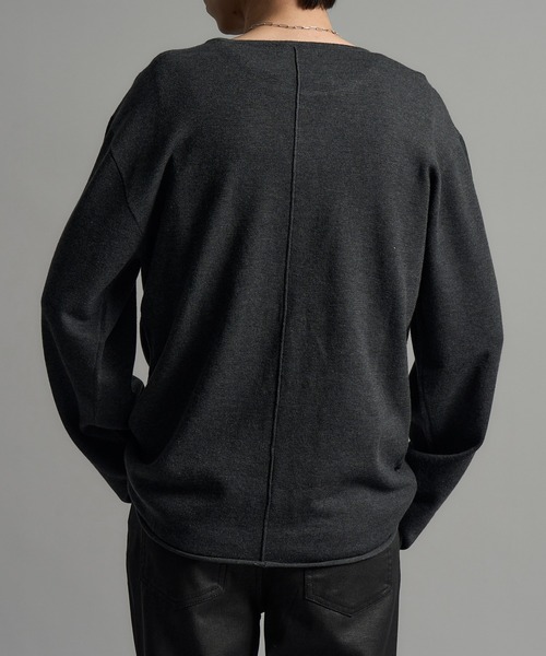 LANDNESS(ランドネス)の「【LANDNESS/ランドネス】Long Sleeve Knit Top/ロングスリーブニットトップス(ニット/セーター・メンズ・ダークグレー/ブラック・S/M/L)」の22枚目の写真