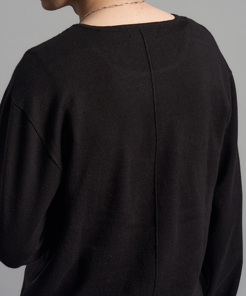 LANDNESS(ランドネス)の「【LANDNESS/ランドネス】Long Sleeve Knit Top/ロングスリーブニットトップス(ニット/セーター・メンズ・ダークグレー/ブラック・S/M/L)」の10枚目の写真