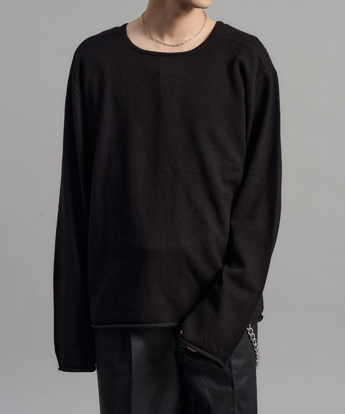LANDNESS(ランドネス)の「【LANDNESS/ランドネス】Long Sleeve Knit Top/ロングスリーブニットトップス(ニット/セーター・メンズ・ダークグレー/ブラック・S/M/L)」の13枚目の写真