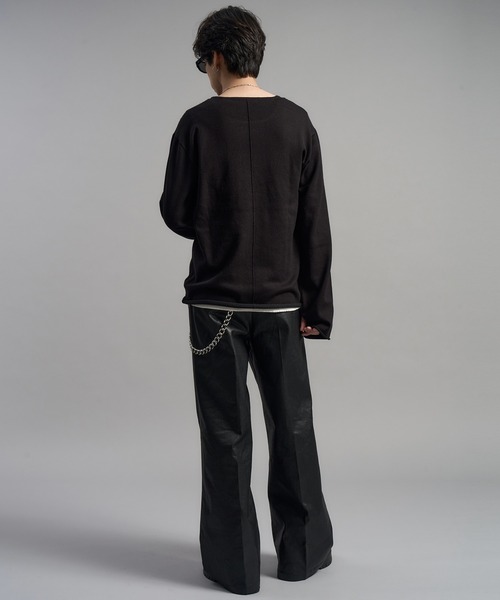 LANDNESS(ランドネス)の「【LANDNESS/ランドネス】Long Sleeve Knit Top/ロングスリーブニットトップス(ニット/セーター・メンズ・ダークグレー/ブラック・S/M/L)」の17枚目の写真