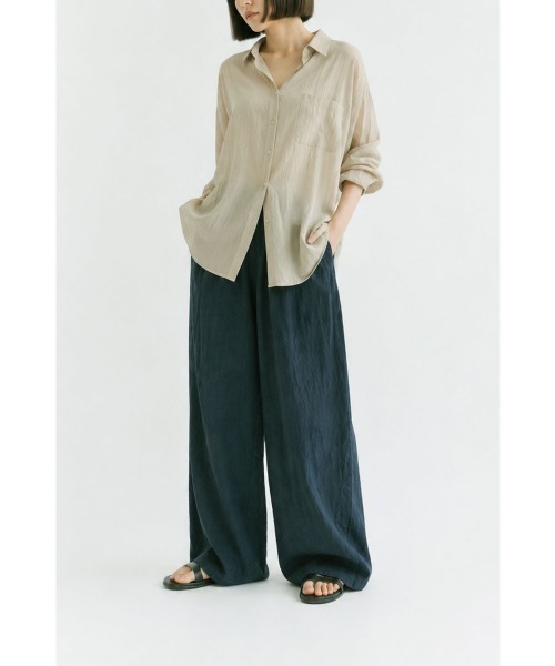 marjour(マージュール)の「SHEER RELAX PANTS(その他パンツ・レディース・ベージュ/ネイビー・M)」の8枚目の写真