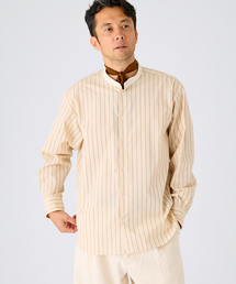 EDIFICE | ALBINI クレリック バンド カラー シャツ(シャツ/ブラウス)