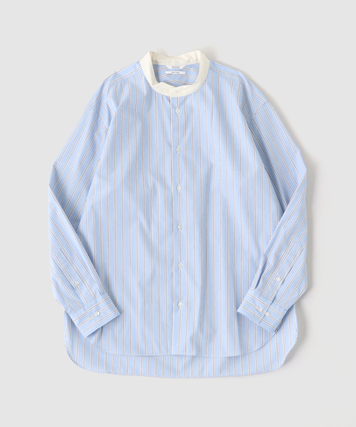 EDIFICE(エディフィス)の「ALBINI クレリック バンド カラー シャツ(シャツ/ブラウス・メンズ・ベージュ/ブルー系その他・MEDIUM/LARGE)」の21枚目の写真