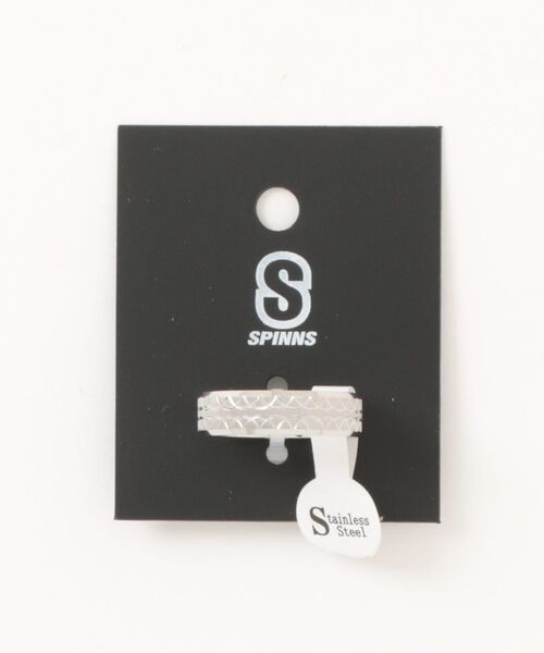 SPINNS(スピンズ)の「メタルリング/タイヤモチーフ(リング・メンズ・シルバー/ゴールド・ONESIZE)」の3枚目の写真