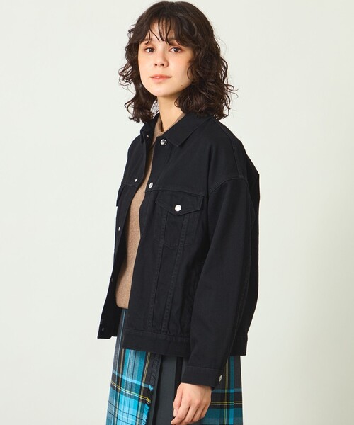 MACKINTOSH PHILOSOPHY(マッキントッシュ フィロソフィー)の「GREY LABEL デニムトラッカージャケット(デニムジャケット・レディース・ライトブルー/ダークネイビー/ブラック・2/6)」の1枚目の写真