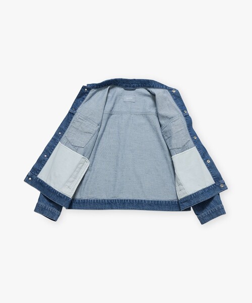 MACKINTOSH PHILOSOPHY(マッキントッシュ フィロソフィー)の「GREY LABEL デニムトラッカージャケット(デニムジャケット・レディース・ライトブルー/ダークネイビー/ブラック・2/6)」の5枚目の写真