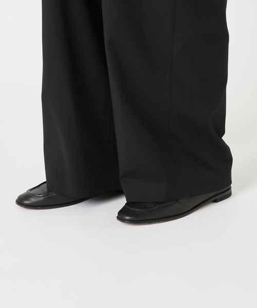 CITYSHOP（シティーショップ）の「TWILL 2TUCK パンツ（スラックス・レディース・ベージュ/ブラック・36/38）」の16枚目の写真