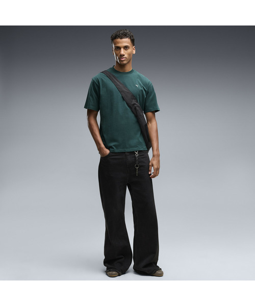 PUMA(プーマ)の「PUMA プーマ メンズ グラフィック フットボール 半袖 Tシャツ(Tシャツ/カットソー・メンズ・ダークグリーン/ライトグレー/ブラック・MEDIUM/SMALL/X-SMALL/LARGE/X-LARGE)」の5枚目の写真