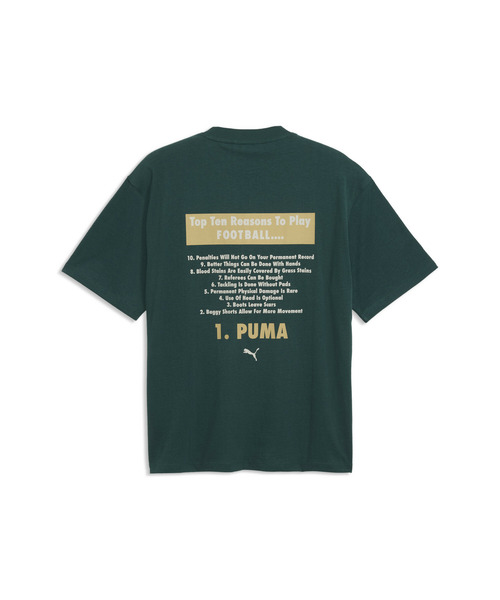 PUMA(プーマ)の「PUMA プーマ メンズ グラフィック フットボール 半袖 Tシャツ(Tシャツ/カットソー・メンズ・ダークグリーン/ライトグレー/ブラック・MEDIUM/SMALL/X-SMALL/LARGE/X-LARGE)」の7枚目の写真
