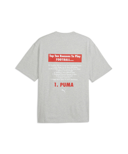 PUMA(プーマ)の「PUMA プーマ メンズ グラフィック フットボール 半袖 Tシャツ(Tシャツ/カットソー・メンズ・ダークグリーン/ライトグレー/ブラック・MEDIUM/SMALL/X-SMALL/LARGE/X-LARGE)」の11枚目の写真