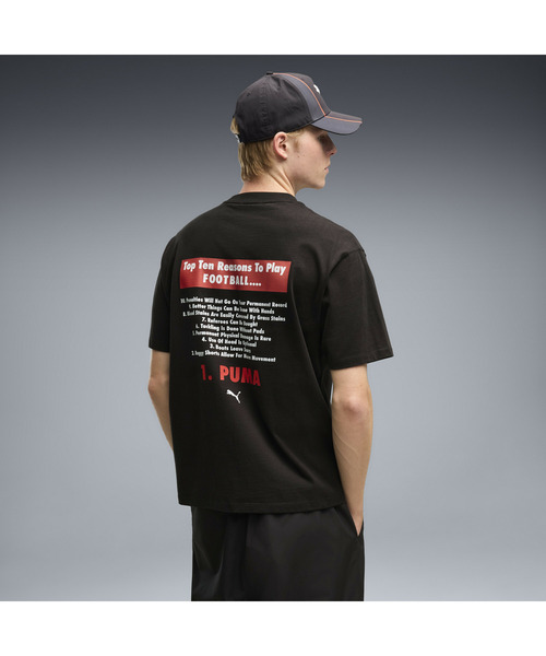 PUMA(プーマ)の「PUMA プーマ メンズ グラフィック フットボール 半袖 Tシャツ(Tシャツ/カットソー・メンズ・ダークグリーン/ライトグレー/ブラック・MEDIUM/SMALL/X-SMALL/LARGE/X-LARGE)」の12枚目の写真