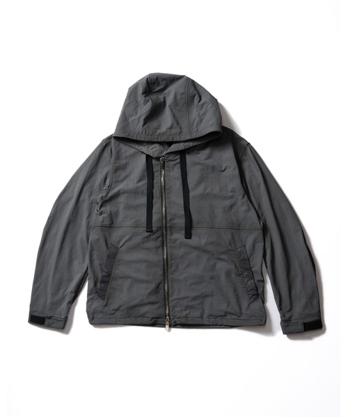 wjk(ダヴルジェイケイ)の「textured nylon short witch blouson(ブルゾン・メンズ・グレー/ブラック・X-LARGE/LARGE/MEDIUM/SMALL)」の3枚目の写真