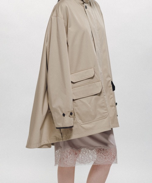 KEISUKEYOSHIDA(ケイスケヨシダ)の「Mantle-Back Field Jacket(ブルゾン・レディース・ブラック/ベージュ・M)」の2枚目の写真