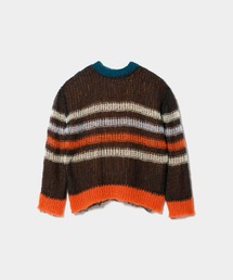 beautiful people（ビューティフルピープル）の「flip wooled mohair damaged striped pullover（ニット/セーター）」
