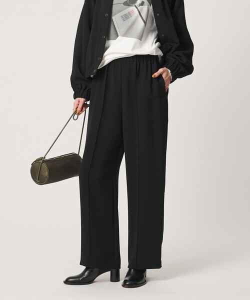 UNITED ARROWS(ユナイテッドアローズ)の「COMFY イージーパンツ ‐ウォッシャブル 防汚 UVカット‐(スラックス・レディース・ブラック/ダークブラウン・36/38)」の6枚目の写真