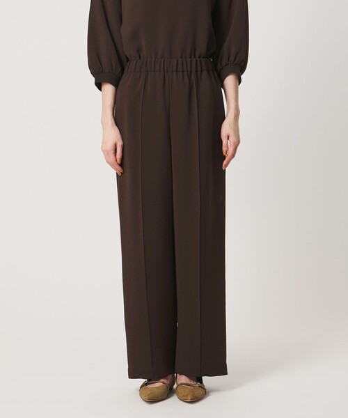 UNITED ARROWS(ユナイテッドアローズ)の「COMFY イージーパンツ ‐ウォッシャブル 防汚 UVカット‐(スラックス・レディース・ブラック/ダークブラウン・36/38)」の8枚目の写真