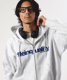 FFEIN（フェイン）の「【FFEIN(フェイン)】ヘビーウエイトデカロゴ3D刺繍立体フードジップパーカー / ジップアップ パーカー フーディー 裏起毛 ロゴ 刺繍 ユニセックス（パーカー）」