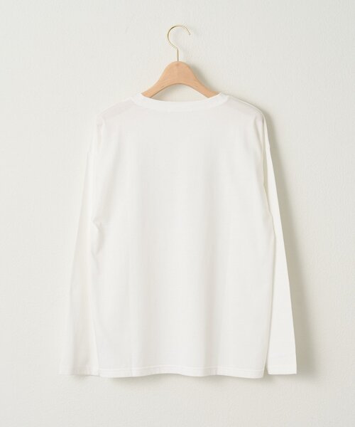 DISCOAT(ディスコート)の「【WEB限定】レースオーバーステッチプリントTシャツ(Tシャツ/カットソー・レディース・オフホワイト/チャコールグレー/グレー・FREE)」の13枚目の写真