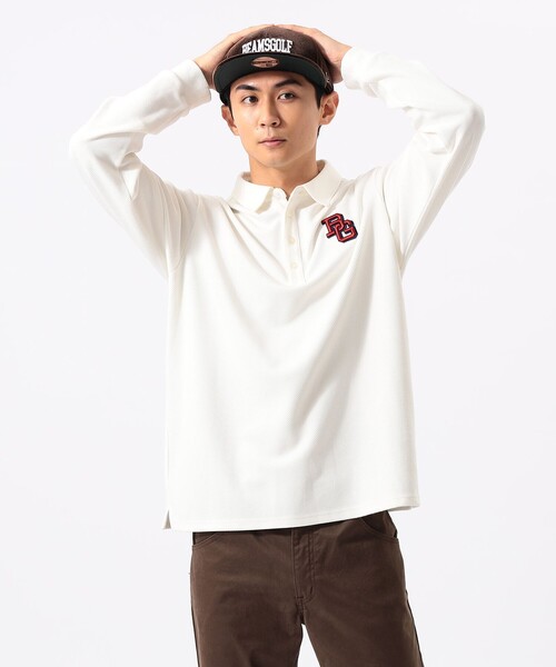 BEAMS GOLF(ビームスゴルフ)の「〈MEN〉ORANGE LABEL / ツイル ダブルジャカード ポロシャツ(ポロシャツ・メンズ・ネイビー/ホワイト・S/M/L/XL)」の5枚目の写真