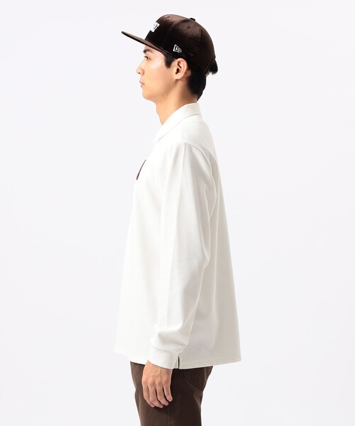 BEAMS GOLF(ビームスゴルフ)の「〈MEN〉ORANGE LABEL / ツイル ダブルジャカード ポロシャツ(ポロシャツ・メンズ・ネイビー/ホワイト・S/M/L/XL)」の7枚目の写真