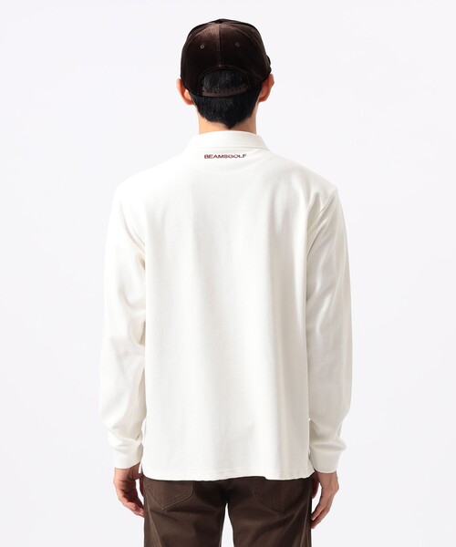 BEAMS GOLF(ビームスゴルフ)の「〈MEN〉ORANGE LABEL / ツイル ダブルジャカード ポロシャツ(ポロシャツ・メンズ・ネイビー/ホワイト・S/M/L/XL)」の8枚目の写真