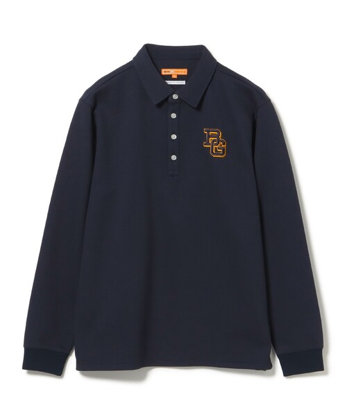 BEAMS GOLF(ビームスゴルフ)の「〈MEN〉ORANGE LABEL / ツイル ダブルジャカード ポロシャツ(ポロシャツ・メンズ・ネイビー/ホワイト・S/M/L/XL)」の10枚目の写真