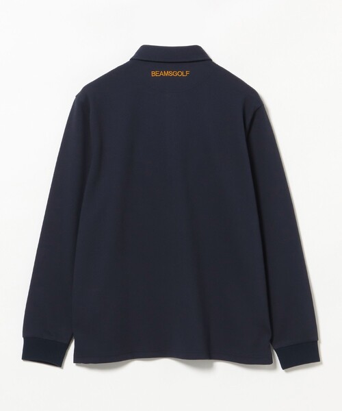 BEAMS GOLF(ビームスゴルフ)の「〈MEN〉ORANGE LABEL / ツイル ダブルジャカード ポロシャツ(ポロシャツ・メンズ・ネイビー/ホワイト・S/M/L/XL)」の11枚目の写真