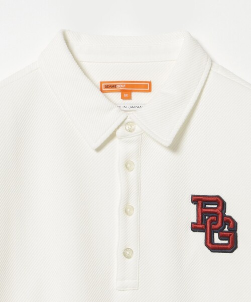 BEAMS GOLF(ビームスゴルフ)の「〈MEN〉ORANGE LABEL / ツイル ダブルジャカード ポロシャツ(ポロシャツ・メンズ・ネイビー/ホワイト・S/M/L/XL)」の14枚目の写真