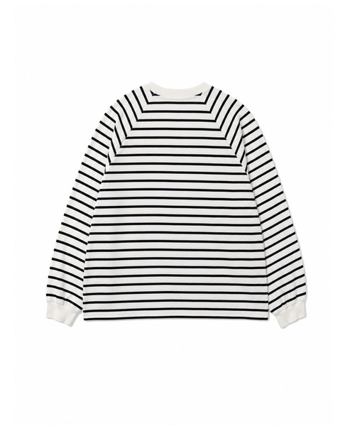 Starting Over(スターティングオーバー)の「Snap-Button Henley Neck Jersey Long-Sleeve T-Shirt/スナップヘンリーネック天竺ロングスリーブTシャツ(Tシャツ/カットソー・メンズ・グリーン/ブラック×ホワイト/ブラック/ホワイト・M)」の10枚目の写真