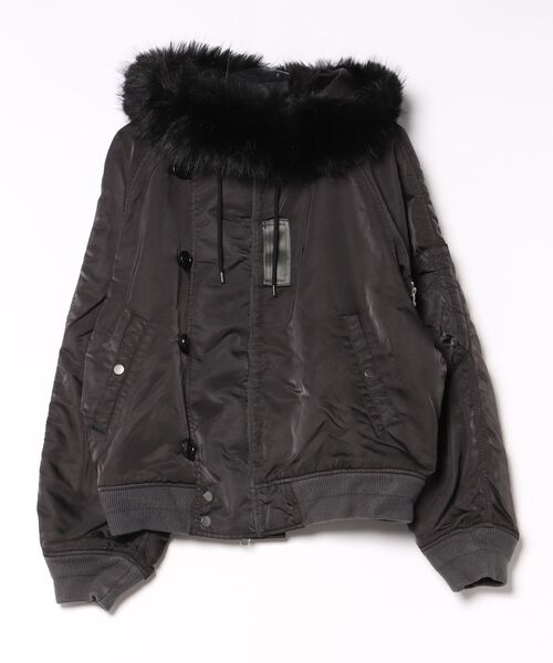 DANKE SCHON(ダンケシェーン)の「DankeSchon/ダンケシェーン/ASUTEX NYLON TWILL N2B(ミリタリージャケット・メンズ・カーキ/ブラック・L/M)」の5枚目の写真