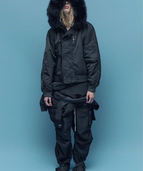 DANKE SCHON(ダンケシェーン)の「DankeSchon/ダンケシェーン/ASUTEX NYLON TWILL N2B(ミリタリージャケット・メンズ・カーキ/ブラック・L/M)」の3枚目の写真