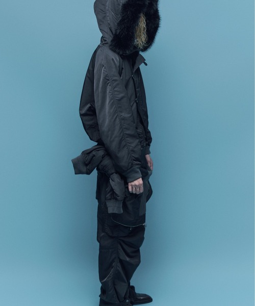 DANKE SCHON(ダンケシェーン)の「DankeSchon/ダンケシェーン/ASUTEX NYLON TWILL N2B(ミリタリージャケット・メンズ・カーキ/ブラック・L/M)」の4枚目の写真