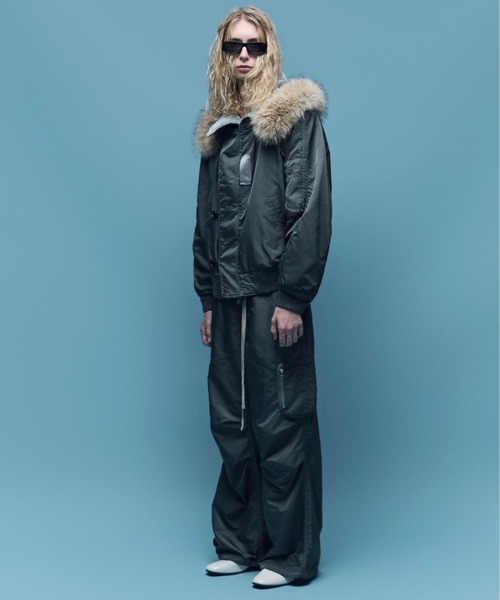 DANKE SCHON(ダンケシェーン)の「DankeSchon/ダンケシェーン/ASUTEX NYLON TWILL N2B(ミリタリージャケット・メンズ・カーキ/ブラック・L/M)」の7枚目の写真