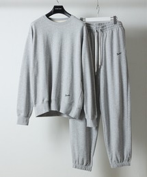 FIRM COTTON LIGHT SHORT PILE L/S SWEATSHIRT / EASY SWEATPANTS 2-PIECE SET / ファーム コットン ライト ミニ裏毛 クルーネック スウェット & イージー スウェットパンツ 2ピース セットアップ
