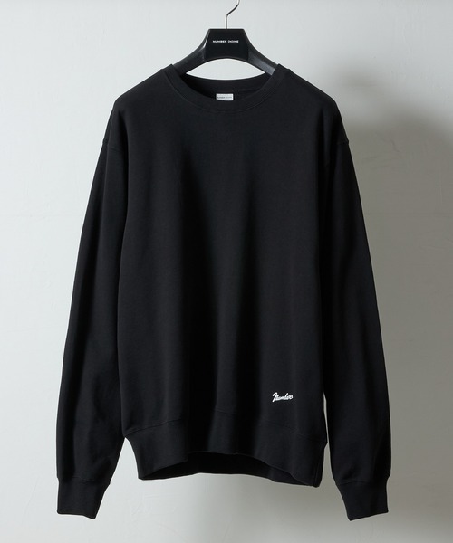 NUMBER (N)INE(ナンバーナイン)の「FIRM COTTON LIGHT SHORT PILE L/S SWEATSHIRT / EASY SWEATPANTS 2-PIECE SET / ファーム コットン ライト ミニ裏毛 クルーネック スウェット & イージー スウェットパンツ 2ピース セットアップ(セットアップ・メンズ・ブラック/トップグレー・M/L/XL)」の3枚目の写真