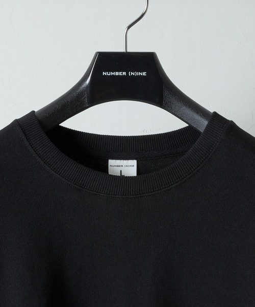 NUMBER (N)INE(ナンバーナイン)の「FIRM COTTON LIGHT SHORT PILE L/S SWEATSHIRT / EASY SWEATPANTS 2-PIECE SET / ファーム コットン ライト ミニ裏毛 クルーネック スウェット & イージー スウェットパンツ 2ピース セットアップ(セットアップ・メンズ・ブラック/トップグレー・M/L/XL)」の4枚目の写真